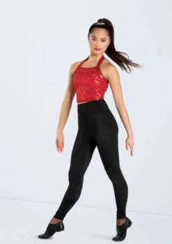 Weissman Cropped Sequin Halter Top -Best Dance Clothing Shop 14235 red 14065 black 3498 02368.1678889060