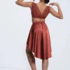 Weissman Draped Mesh Bra Top -Best Dance Clothing Shop 14297 paprika 3010 95868.1694130927