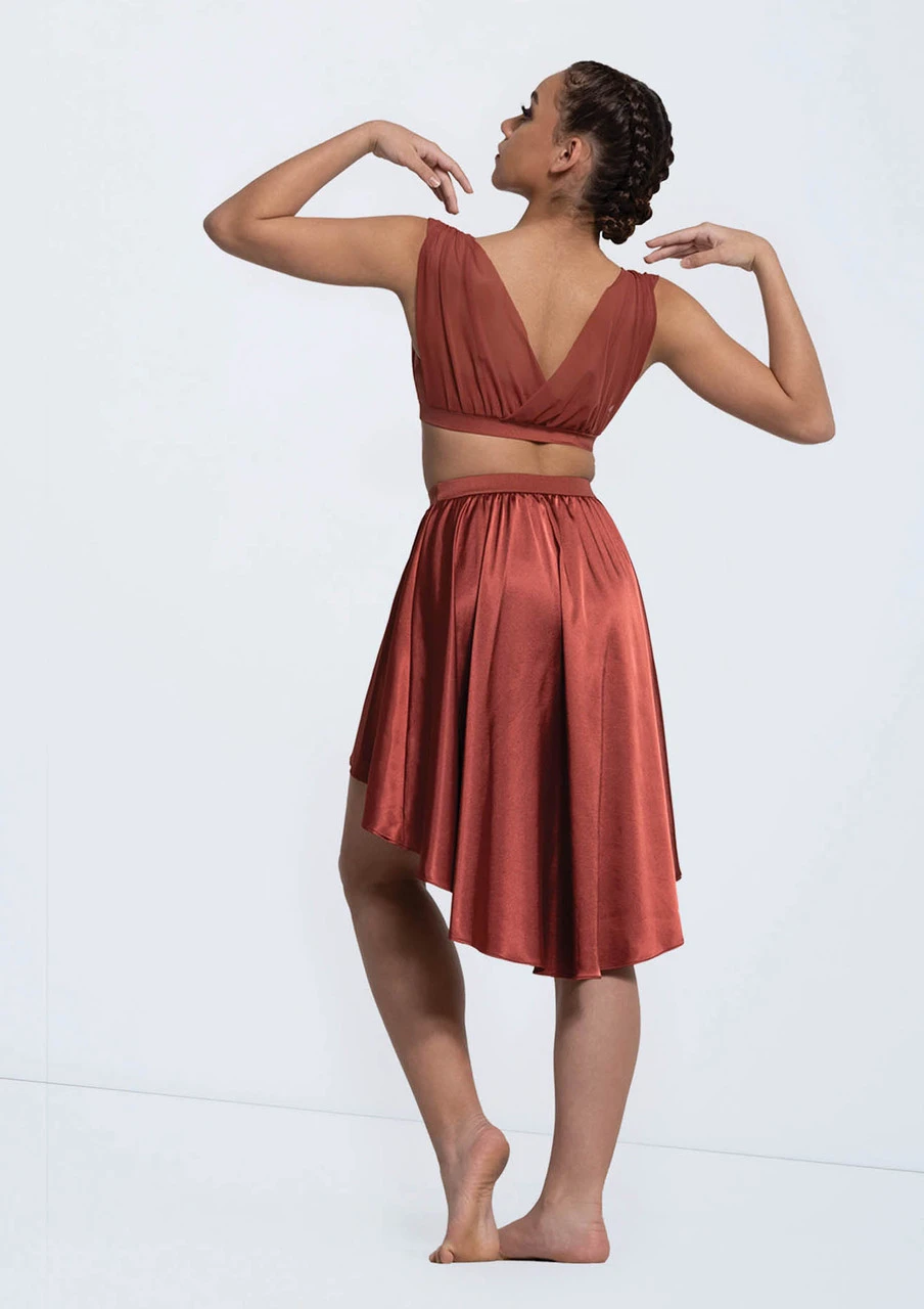 Weissman Draped Mesh Bra Top 3 Weissman Draped Mesh Bra Top