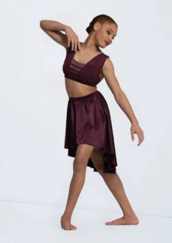 Weissman Draped Mesh Bra Top 11 Weissman Draped Mesh Bra Top -Best Dance Clothing Shop 14297 raisin 2983 13784.1698713199