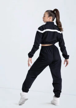 Weissman Cropped Track Jacket -Best Dance Clothing Shop 14304 black 14308 black 543 18667.1692402195