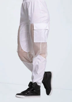 Weissman Sheer Inset Cargo Pants 9 Weissman Sheer Inset Cargo Pants -Best Dance Clothing Shop 14327 white 3325 93147.1698816786