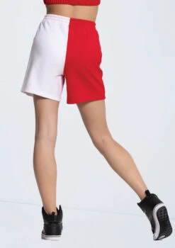 Weissman Two Tone French Terry Shorts -Best Dance Clothing Shop 14329 red 10001 96410.1698816786