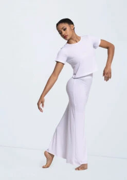 Weissman Wide Leg Matte Jersey Pants -Best Dance Clothing Shop 14433 white MJ12612 white 2766 96635.1678891065