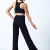Intermezzo Teen High Waisted Wide Leg Pants -Best Dance Clothing Shop 5278 BLK BACK 1 28443.1678928067