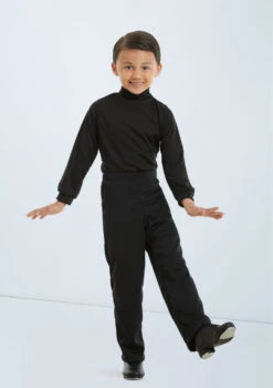 Weissman Pullover Mock Turtleneck Shirt -Best Dance Clothing Shop 99 7005 black 11456 black 011 T 82307.1698840264