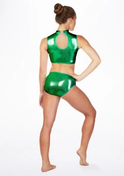 Alegra Girls Metallic Maris Dance Crop Top -Best Dance Clothing Shop ADALIE MAIN MGR 36618.1688166931