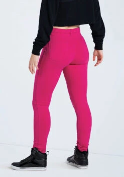 Weissman Mid Rise Bold Color Jeggings -Best Dance Clothing Shop AH11509 black AH10247 lipstick 098 09595.1678890506