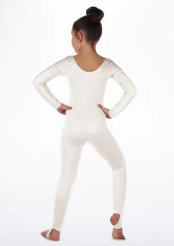 Alegra Girls Shiny Blaine Catsuit 27 Alegra Girls Shiny Blaine Catsuit -Best Dance Clothing Shop ALC5290 MAIN WHT 70230.1675211017