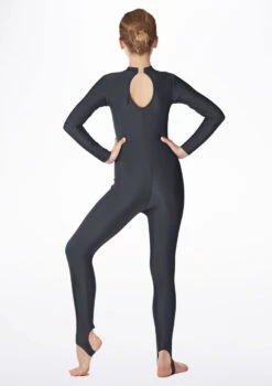 Alegra Girls Shiny Aspen Catsuit -Best Dance Clothing Shop ALC5292 MAIN BLK 53583.1678871871