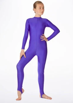 Alegra Girls Shiny Aspen Catsuit -Best Dance Clothing Shop ALC5292 MAIN PUR 53491.1678871877