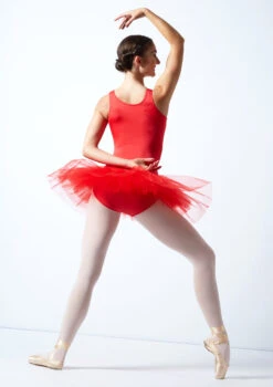 Alegra Pull On Practice Tutu -Best Dance Clothing Shop ALG0219 RED BACK 1 88150.1678872507