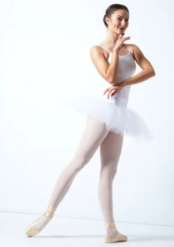 Alegra Pull On Practice Tutu -Best Dance Clothing Shop ALG0219 WHT FRONT 1 41664.1678872507