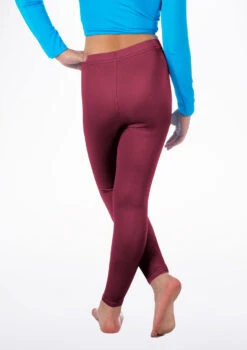 Alegra Girls Shiny Footless Leggings -Best Dance Clothing Shop ALP5204 BACKM BUR 13687.1678875180