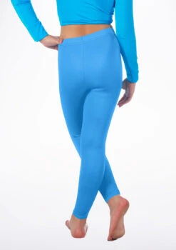 Alegra Girls Shiny Footless Leggings -Best Dance Clothing Shop ALP5204 BACKM KIN 56495.1678875180
