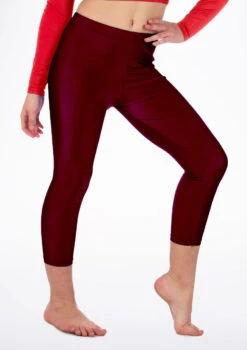 Alegra Girls Shiny Crop Leggings -Best Dance Clothing Shop ALP5206 MAIN BUR 04216.1678876129