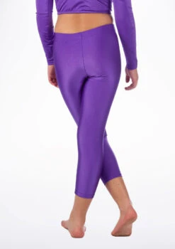 Alegra Girls Shiny Crop Leggings -Best Dance Clothing Shop ALP5206 MAIN PUR 69763.1678876136