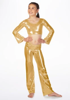 Alegra Girls Metallic Jazz Pant -Best Dance Clothing Shop ALP5208 MAIN MGD 29500.1678876143
