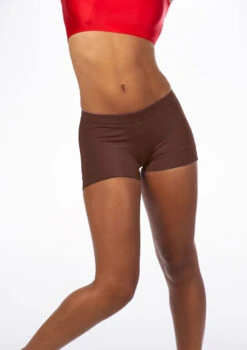 Alegra Shiny Hotpants -Best Dance Clothing Shop ALR0260S MAIN BRN 42775.1678876193