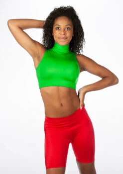 Alegra Girls Shiny Maris Dance Crop Top -Best Dance Clothing Shop ALS0264S MAIN VER 07686.1678878301