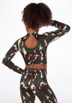 Alegra Girls Patterned Raya Dance Top -Best Dance Clothing Shop ALS5267P BACKM CAM 31392.1688166932