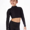 Alegra Girls Shiny Raya Dance Top -Best Dance Clothing Shop ALS5267 MAIN BLK 88594.1678878576
