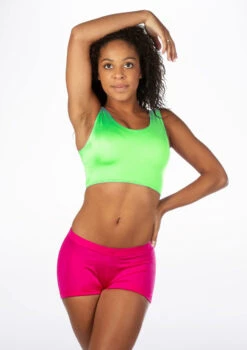 Alegra Girls Shiny Betty Dance Crop Top -Best Dance Clothing Shop ALS5270 MAIN FGR 29703.1678878602