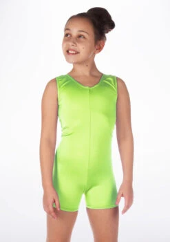 Alegra Girls Shiny Hotpant Unitard -Best Dance Clothing Shop ALU5235 MAIN FGR 05593.1678879783