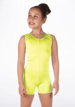 Alegra Girls Shiny Hotpant Unitard -Best Dance Clothing Shop ALU5235 MAIN FYE 23393.1678879783