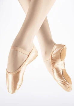 Bloch Prolite Split Sole Satin Ballet Shoe -Best Dance Clothing Shop BL238L MAIN PNK T 35545.1698800446
