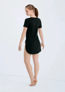 Weissman Oversized Favorite Tee Dress -Best Dance Clothing Shop D10565 black 102642 84053.1678890772