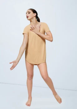 Weissman Oversized Favorite Tee Dress -Best Dance Clothing Shop D10565 newnude 736 77060.1678890769