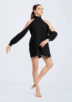 Weissman Open Sleeve Overdress -Best Dance Clothing Shop D10759 black 1642 74703.1678890789