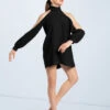 Weissman Open Sleeve Overdress -Best Dance Clothing Shop D10759 black 1642 77456.1678890789