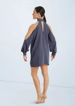 Weissman Open Sleeve Overdress -Best Dance Clothing Shop D10759 slateblue 020 77302.1678890789