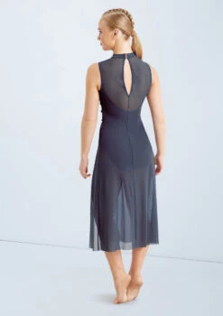 Weissman Midi Overdress With Laces -Best Dance Clothing Shop D11004 slateblue 015 07687.1678890804