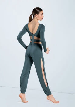 Weissman Knotted Back Crop Top -Best Dance Clothing Shop MJ12211 pine MJ12237 pine 903 34298.1678891014