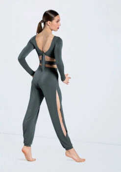 Weissman Knotted Back Crop Top -Best Dance Clothing Shop MJ12211 pine MJ12237 pine 903 36177.1678891019