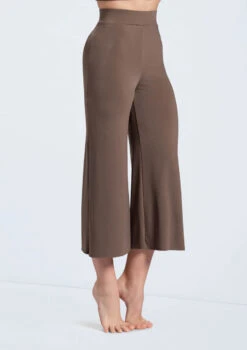 Weissman Matte Jersey Culottes -Best Dance Clothing Shop MJ12791 mocha 478 72817.1678891070