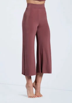 Weissman Matte Jersey Culottes -Best Dance Clothing Shop MJ12791 rosewood 04 39265.1678891071
