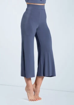 Weissman Matte Jersey Culottes -Best Dance Clothing Shop MJ12791 slateblue 239 23162.1678891071