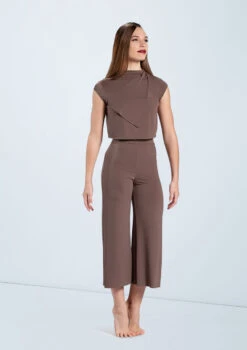 Weissman Matte Jersey Culottes -Best Dance Clothing Shop MJ12797 mocha MJ12791 mocha 457 12386.1678891071