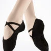 Move Dance Split Sole Canvas Ballet Shoe - Black -Best Dance Clothing Shop MOB0004BLK MAIN BLK 81502.1678928321