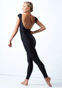 Move Dance Francesca Open Back Belted Catsuit -Best Dance Clothing Shop MOC0801 BLK BACK 1 15201.1678928418