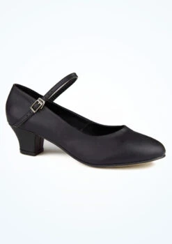 Move Dance Dina Character Shoe 1.5" - Black -Best Dance Clothing Shop MOK0022 BLK MAIN BLK T 55898.1695432183