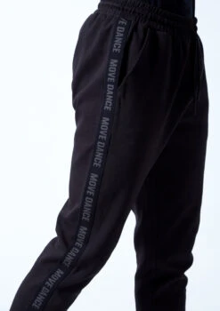 Move Dance Men's Urban Dance Joggers -Best Dance Clothing Shop MOP0626 BLK CLOSE UP FRONT 1 61668.1678884541