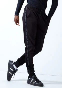 Move Dance Men's Urban Dance Joggers -Best Dance Clothing Shop MOP0626 BLK FRONT 1T 39013.1696980718