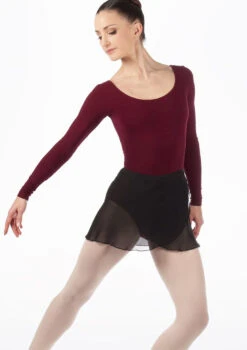 Move Dance Chloe Wrap Dance Skirt -Best Dance Clothing Shop MOR0006 MAINT BLK T 77219.1695433071