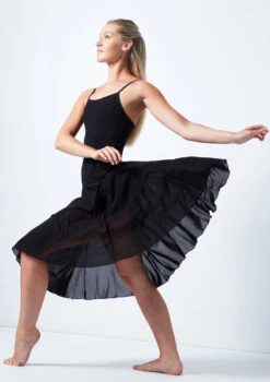 Move Dance Helena Mesh Dress -Best Dance Clothing Shop MOR0249 BLK FRONT 1 02339.1678884685