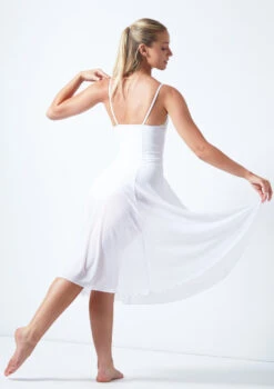 Move Dance Helena Mesh Dress -Best Dance Clothing Shop MOR0249 WHT BACK 1 68011.1678884685